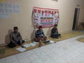 Jelang HUT ke-81 RI, Warga Mendongan Gelar Tirakatan dan Musyawarah